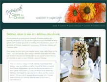 Tablet Screenshot of cakesbychrissie.co.nz